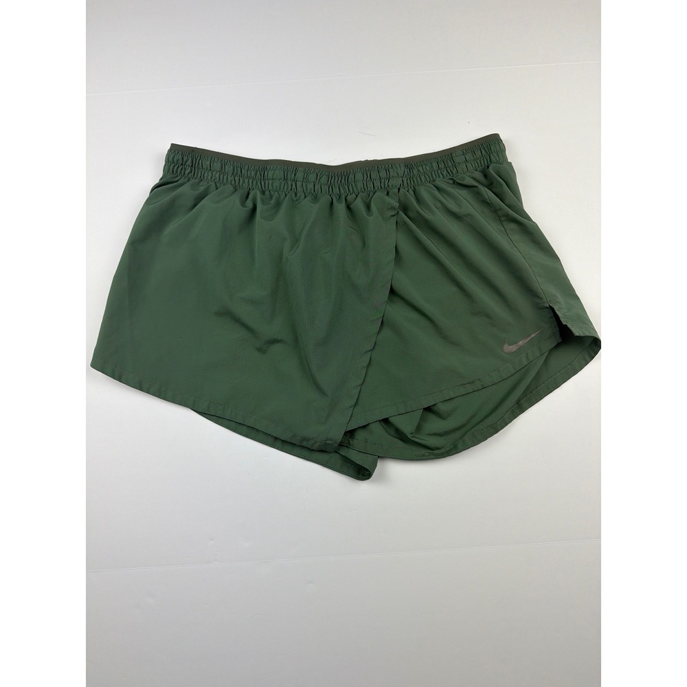 Nike Dri-FIT Running Skort‎ Womens XL Olive Green Athletic Skirt Shorts Workout
